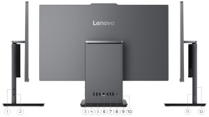 Lenovo Think ThinkCentre neo 50a 27 G5 AIO, , 1x 16GB SO-DIMM DDR5-5200, 512GB SSD M.2 2280 PCIe 4.0x4 NVMe Opal 2.0, 27" FHD (1920x1080) IPS Anti-glare, Non-Touch, Intel UHD Graphics, KybSR/Mouse, GLAN, WLAN, Cam 5MP, TPM Core i5-13420H 12SA000MYA