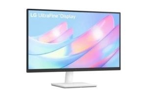 LG 27” UltraFine IPS 4K UHD 3840x2160@60Hz, 16:9, 1000:1, 5ms, 300 cd/m², 178º/178º, HDR10, 2 HDMI, 1 DP, VESA 100x100mm, Tilt, Black/White, 3yw 27US500-W