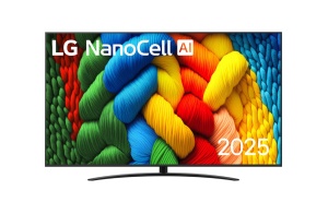 LG LG 86'' (217 cm) 4K HDR Smart Nano Cell UHD TV, 2025 86NANO81A3A