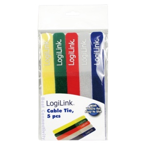 Logilink čičak trakice za vezivanje kablova, 5 boja - Img 2