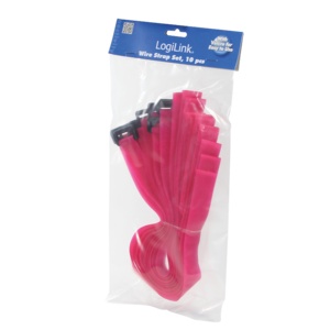 Logilink čičak trakice za vezivanje kablova 500x20mm, 10kom, pink - Img 2