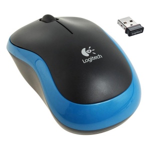 LOGITECH M185 Wireless Mouse - BLUE - EWR2 910-002236 *