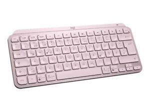 Logitech MX Keys Mini Wireless Illuminated Keyboard - Rose - US - Img 1