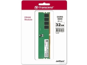 Memorija TRANSCEND 32GB/DIMM/DDR5/5600MHz/CL46/crna