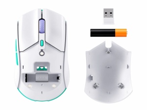 Miš HyperX Pulsefire Haste 2 Core Wls Wht/Grn/Pur/Gaming/bela - Img 4