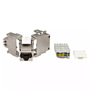 Modul RJ-45 kat. 6A STP (SFA) HSEMRJ6GWA Schrack - Img 1