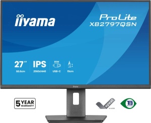 Monitor 27" Iiyama XB2797QSN-B1 IPS 2560x1440/75Hz/1ms/HDMI/DP/USB-C/pivot