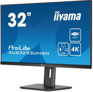 Monitor 31.5" Iiyama XUB3293UHSN-B5 IPS 3840x2160/60Hz/4ms/HDMI/DP/USB/RJ45/zvuč - Img 6
