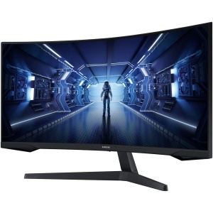 Monitor 34" Samsung Odyssey C34G55TWWP VA 3440x1440/165Hz/1ms/HDMI/DP/zakrivljen - Img 1