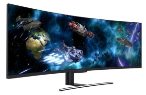 Monitor 49" LC-Power LC-M49-DFHD-144-C-Q QLED VA 3840x1080/144Hz/6ms/2xHDMI/2xDP