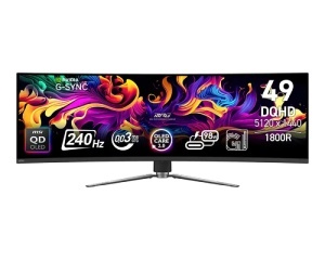 MSI 49 inča MPG 491CQPX QD-OLED DQHD 5120x1440 240Hz FreeSync Premium Pro zakrivljeni gaming monitor - Img 2