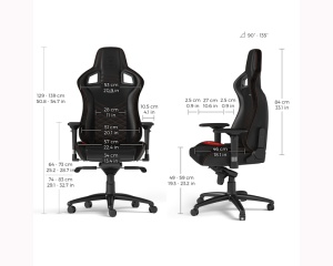 NOBLECHAIRS EPIC Gaming stolica crno-crvena - Img 3