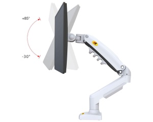 NORTH BAYOU F80-XE stoni nosač za monitor beli 17-30 inča - Img 3