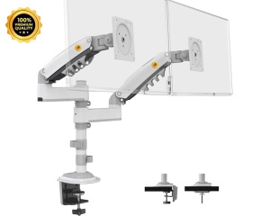 NORTH BAYOU H180-XE stoni nosač za dva monitora beli 17-27 inča - Img 2