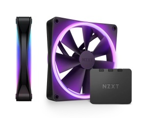 NZXT F140 RGB Duo Twin Pack 140mm ventilator crni (RF-D14DF-B1) - Img 3