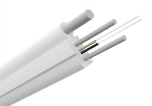 Optički kabl ExeLink,sa 2 vlakna (2J) FTTH Drop, G.657A1,1 km,bele boje