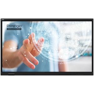 PRESTIGIO SOLUTIONS Multiboard 75-inch Light Series Gen 7, Android 14, Google EDLA, AI button, 8/128GB, 50TP, black PSMB018L757