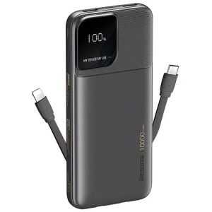 REMAX RPP-657 - 2.4A Cabled Fast Charging Power Bank 10000mAh(black) - Img 1