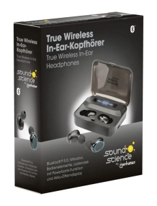 Slušalice TWS Manhattan 180382 Bluetooth 5.0 crne - Img 7
