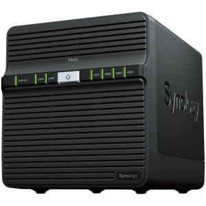 Synology DiskStation DS423, Tower, 4-Bays 3.5'' SATA HDD/SSD, CPU 4-core 1.7 GHz, 2 GB DDR4 non-ECC, 2 x 1GbE RJ-45, 2 X USB 3.2, 2.21 kg, 2y DS423 *