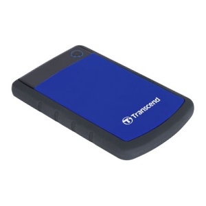 Transcend External HDD 2TB, H3B, USB3.0, 2.5", Anti-shock system, Backup software, 284 gr, Black/Blue TS2TSJ25H3B