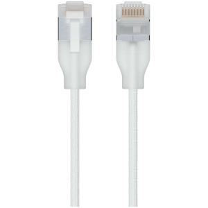 UniFi Ct6 brided ptch cble with trnslucent booted RJ45 for Etherlighting 10 GbE UACC-CABLE-PATCH-EL-C6A-5M-W