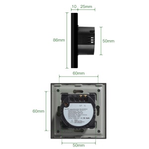 1G2W 800W Crni (TOUCH SWITCH) - Img 2