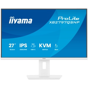 27 IPS panel 2560x1440 EyeComfort 15cm Height Adj Stand USB-C Dock LAN 96W PD DP-OUT 1ms 350cdm2 Speakers USB-C KVM HDMI DisplayPort USB HUB 2x3.2 2xC XB2797QSNP-W1