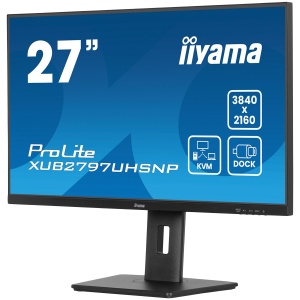 27" IPS-panel, 3840x2160 UHD, USB-C Dock (96W PD, LAN, DP-OUT, USB 3x3.2+1xC(15W)), 4ms, 15cm height adj. stand, 350cd/m2, HDMI, DisplayPort, Speakers XUB2797UHSNP-B1 - Img 3