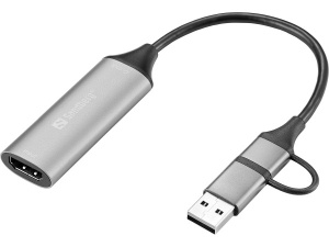 Adapter HDMI capture na USB-C/A Sandberg 136-70 - Img 3