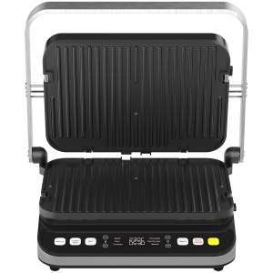 AENO ''Electric Grill EG5: 2000W, 2 heating modes - Lower Grill, Both Grills, 6 preset programs, Defrost, Max opening angle -180°, Temperature regulation, Timer, Removable double-sided plates, Plate size 320*220mm'' AEG0005 - Img 2