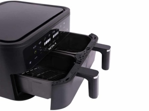 Air Fryer TESLA AF900BSD 2400W/4.5L+4.5L/digital panel/crna-inox