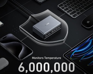 ANKER Prime 200W GaN stoni brzi punjač, 6-portova (4x USB-C i 2x USB-A) srebrni - Img 2