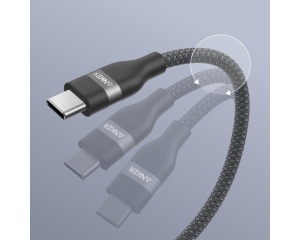 ANKER USB tip-C kabl M/M 1.8m, za Super brzo punjenje 240W/480Mbps, pleteni, crni - Img 2