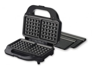 Aparat za sendviče HEINNER SM-2H900BKS 900W/2 ploče/28x15cm/bordo - Img 5