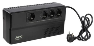 APC APC Easy UPS 500VA, Line Interactive, Floor/Wall, 500VA/300W, 230V, AVR, 4x Schuko, Battery 4,5Ah BV500I-GR