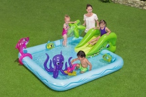 Bazen za decu Bestway Fantastic Aquarium Interaktivni vodeni park/2.39x2.06x0.86m - Img 5
