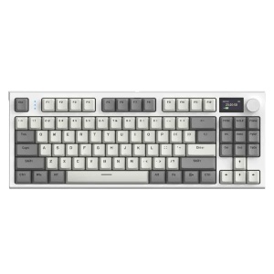 Bežična gaming tastatura Attack Shark K86 Mehanička/TriMode/TFT Screen/Media Control/Retro Gray