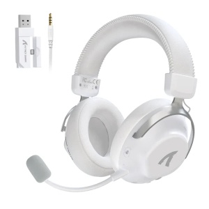 Bežične gaming Slušalice Attack Shark L50Pro 53mm/7.1 Surround/TriMode/1100mAh/Aluminium/White
