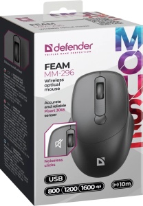 Bežični miš Defender Feam MM-296 crni - Img 2