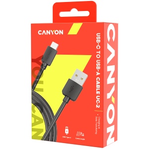 CANYON cable UC-2 USB-C 5W 2m Black CNE-USBC2B - Img 3