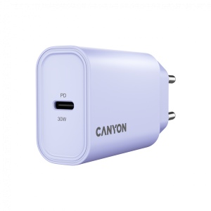 CANYON charger OnCharge 30CL Max Power 30W 1xPD EU Purple CNE-CHA30CLPU - Img 2