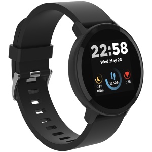 CANYON Lollypop SW-63, Smart watch, 1.3inches IPS full touch screen, Round watch, IP68 waterproof, multi-sport mode, BT5.0, compatibility with iOS and android, black, Host: 25.2*42.5*10.7mm, Strap: 20*250mm, 45g CNS-SW63BB - Img 2