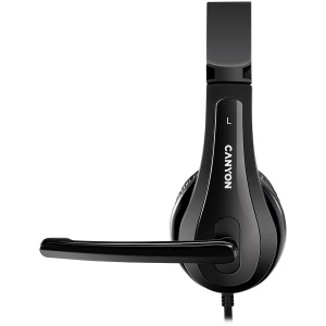 CANYON PC headset CHSU-1 PC Mic USB 2m Black CNS-CHSU1B - Img 3