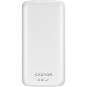 CANYON power bank PB-301 LED 30000 mAh PD 20W QC 3.0 White CNE-CPB301W - Img 5