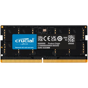 Crucial 32GB DDR5-4800 SODIMM CL40 (16Gbit) Tray CT32G48C40S5T