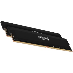 Crucial Pro OC 64GB (2X32GB) DDR5-6400 UDIMM CL40 Black CP2K32G64C40U5B
