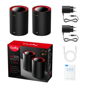 Cudy M3000 2-Pack,AX3000 2.5G Mesh Wi-Fi 6 System White,4-Stream Dual-Band, 2402 Mbps + 574 Mbps * - Img 2