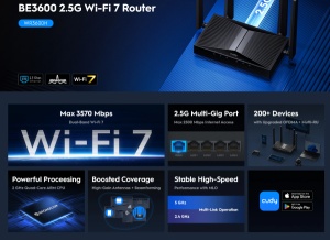 Cudy WR3600H,BE3600 2.5G Wi-Fi 7 Router,4-Stream Dual-Band, 2882 Mbps + 688 Mbps Wi-Fi - Img 3