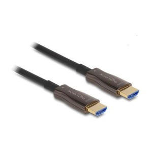 Delock Active Optical HDMI Cable with Metal Reinforcement, 8K 60 Hz, 20 m